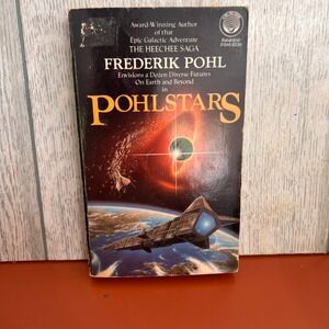 Pohlstars Frederik Pohl 1984 First Edition Del‎ Rey Sci-Fi Paperback 0345315456